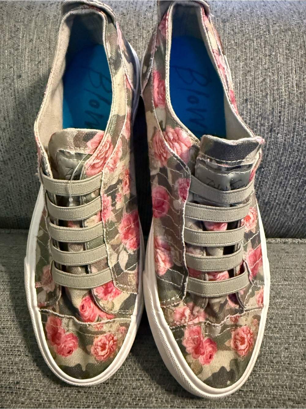 Blowfish Mauve Rose Canvas Slip-On Sneakers
